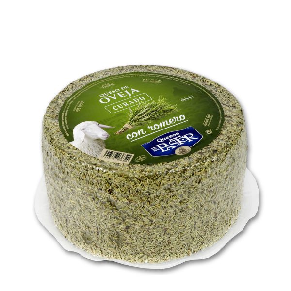 PIECE OF CHEESE 3 KG CURED SHEEP WITH ROSEMARY QUESOS EL PASTOR ONLINE SHOP