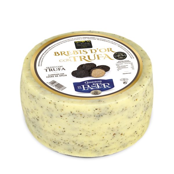 CHEESE PIECE 3 KG CURED SHEEP (8 MONTHS) MATURED WITH NATURAL TRUFFLE BREBIS D´OR QUESOS EL PASTOR ONLINE SHOP
