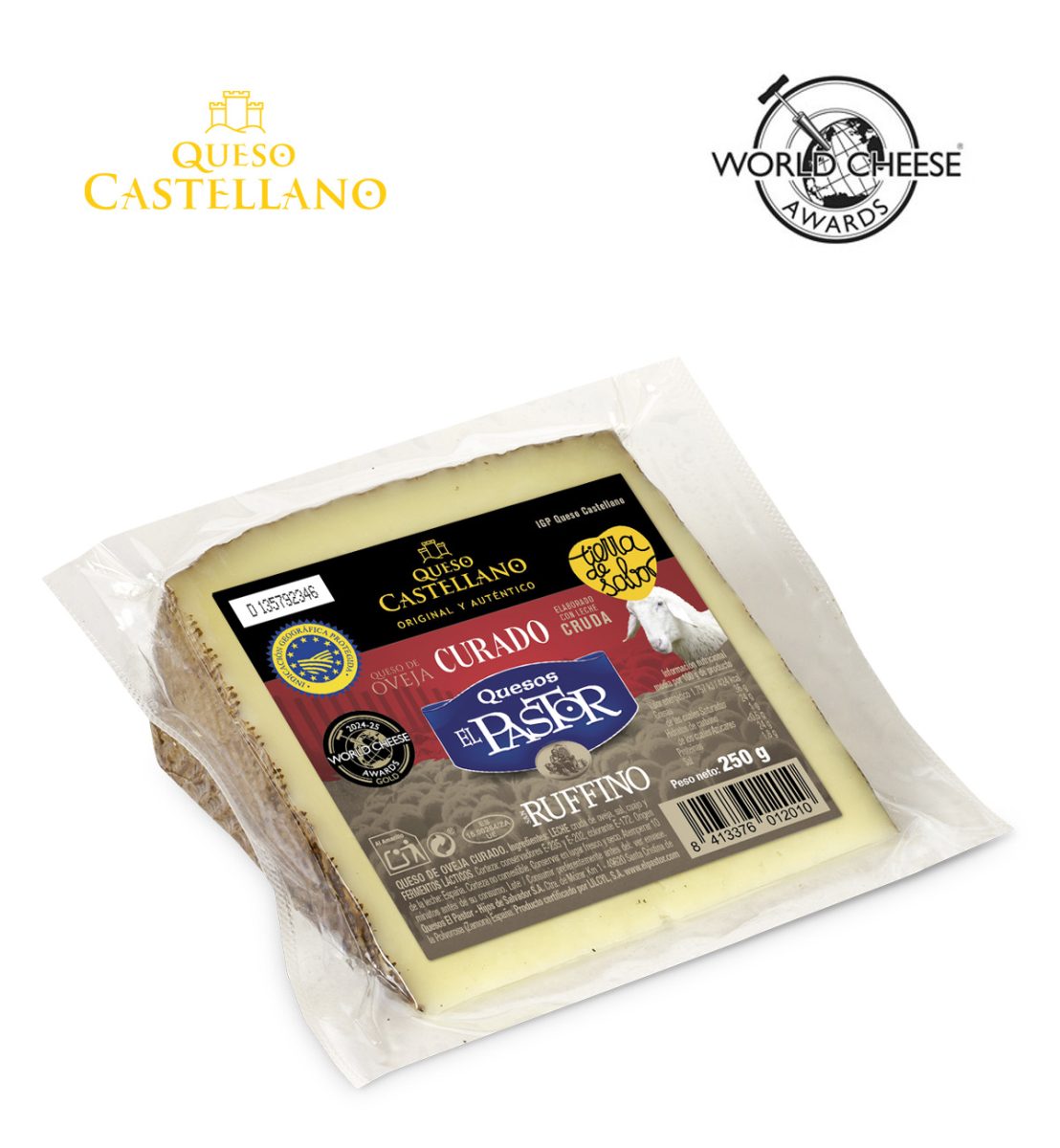 FROMAGE DE BREBIS affiné FROMAGE IGP castellano SAN RUFFINO WEDGE 250 G ...