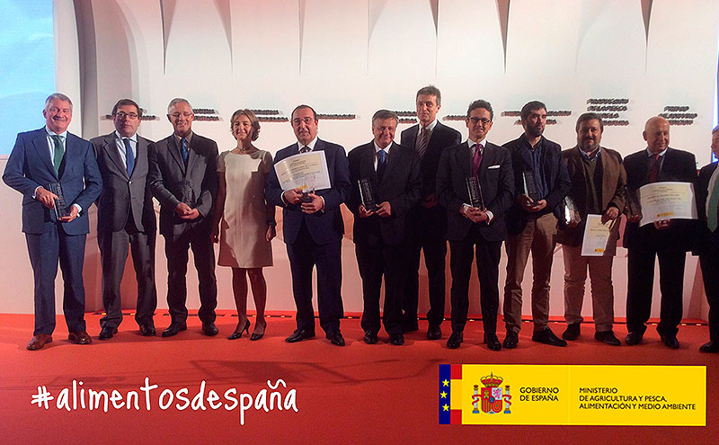 Photo de famille des Food Awards of Spain 2015